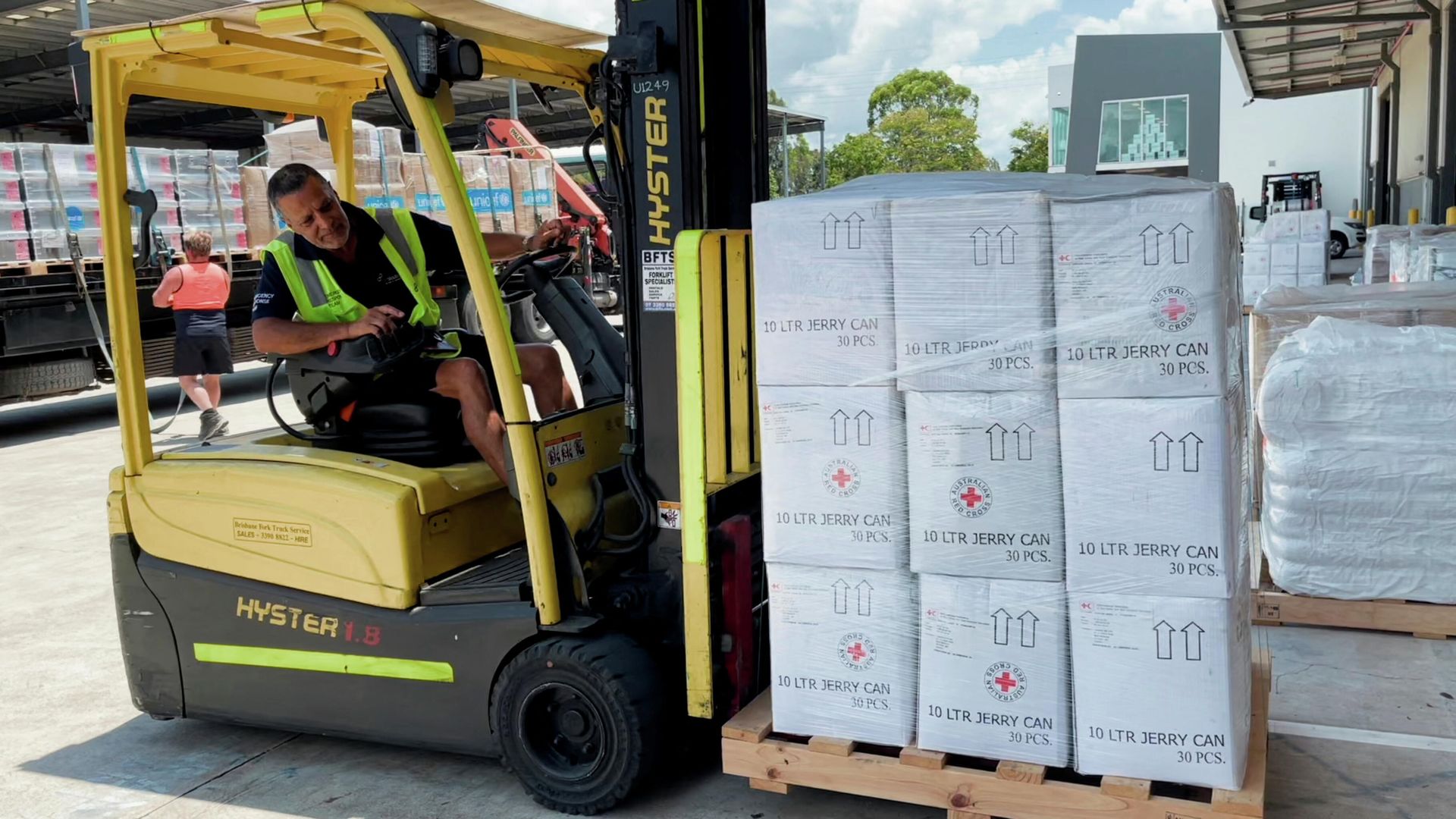 Supplies intended as relief material are prepared to be sent to Tonga by the Australian Red Cross, in Brisbane, Queensland, Australia January 19, 2022 in this still image taken from video obtained by Reuters. Supplies intended as relief material are prepared to be sent to Tonga by the Australian Red Cross, in Brisbane, Queensland, Australia January 19, 2022 in this still image taken from video obtained by Reuters. - Sputnik International, 1920, 19.01.2022