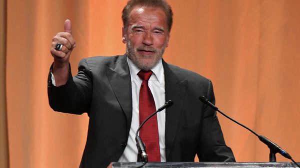 Arnold Schwarzenegger speaks on stage during the Hollywood Foreign Press Association Annual Grants Banquet at The Beverly Wilshire, in Beverly Hills on July 31, 2019 - Sputnik International