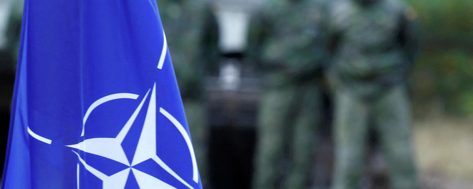 NATO flag is seen during NATO enhanced Forward Presence battle group military exercise Silver Arrow in Adazi, Latvia October 5, 2019. REUTERS/Ints Kalnins/File Photo NATO flag is seen during NATO enhanced Forward Presence battle group military exercise Silver Arrow in Adazi, Latvia October 5, 2019. REUTERS/Ints Kalnins/File Photo - Sputnik International, 1920, 19.02.2022