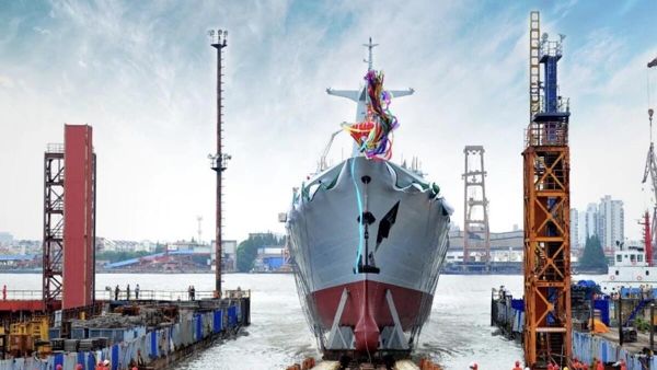 China launches first Type 054A/P frigate for Pakistan in Shanghai in August 2020 - Sputnik International