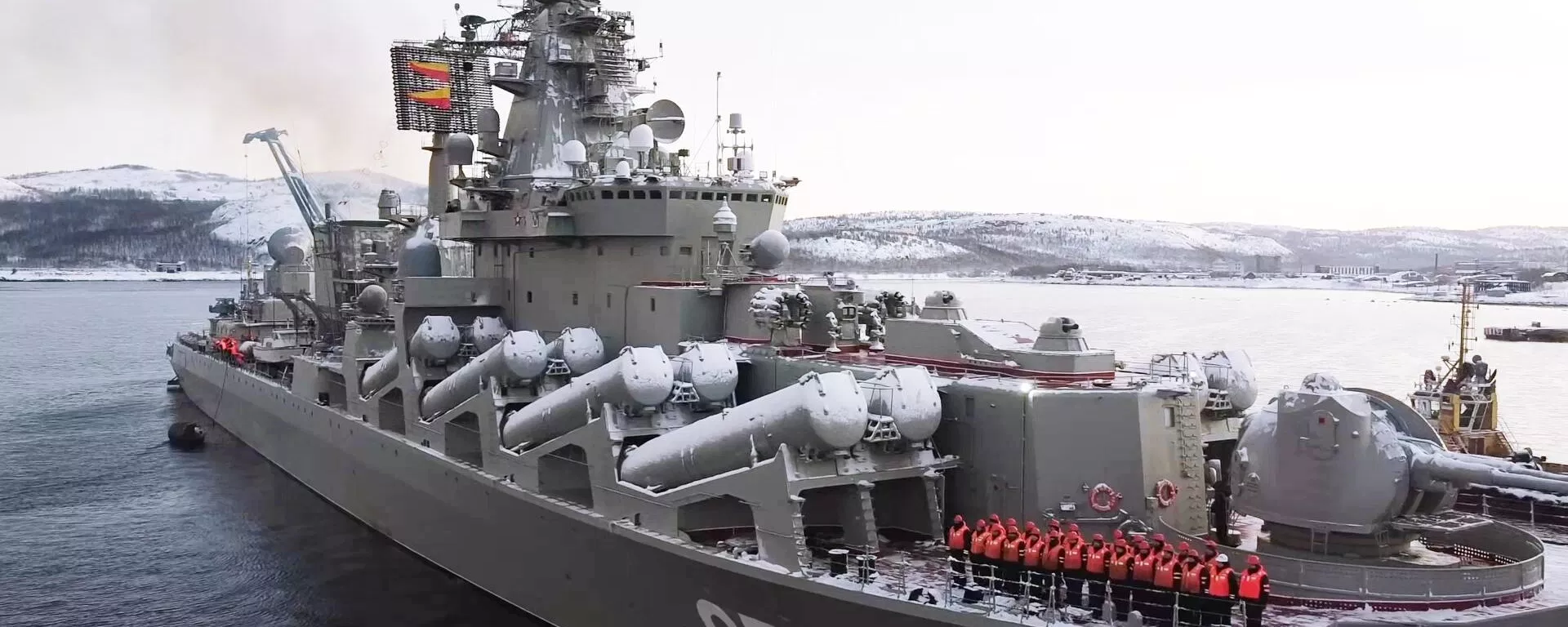 Marshal Ustinov guided-missile cruiser joins a naval exercise held by the Russian Northern Fleet in the Barents Sea, in Severomorsk, Russia - Sputnik International, 1920, 29.09.2026