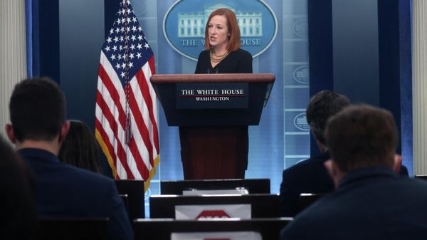 White House Press Secretary Jen Psaki holds a press briefing at the White House in Washington, U.S., January 25, 2022. REUTERS/Leah Millis - Sputnik International