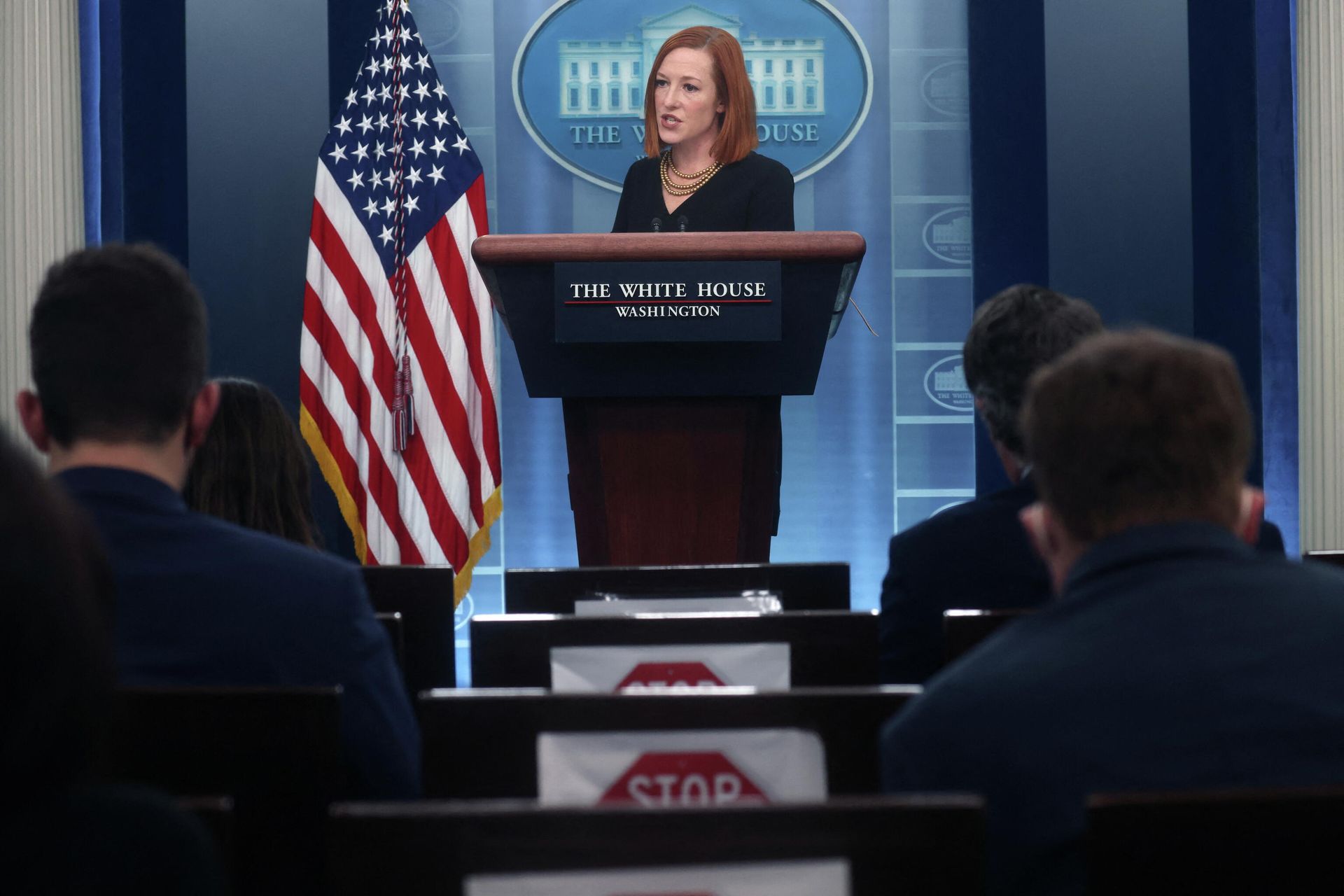 White House Press Secretary Jen Psaki holds a press briefing at the White House in Washington, U.S., January 25, 2022. REUTERS/Leah Millis - Sputnik International, 1920, 15.02.2022
