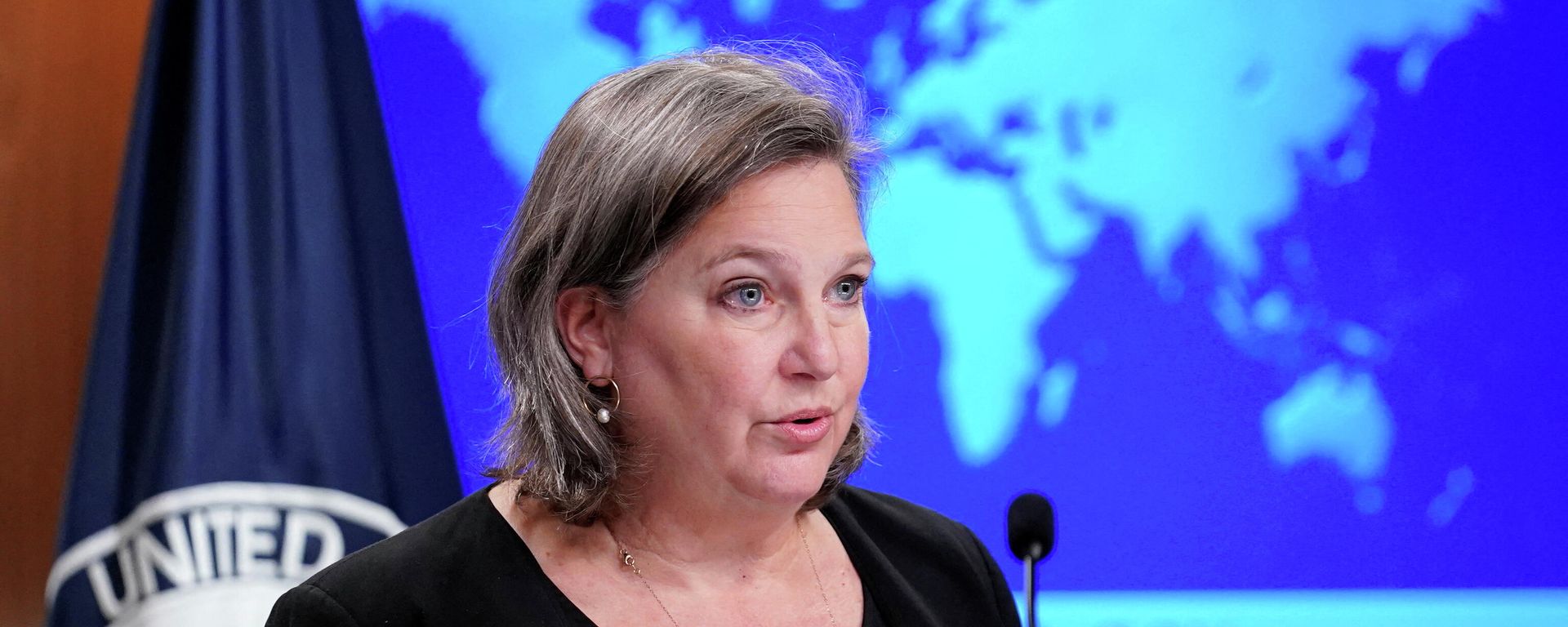 U.S. State Department Under Secretary for Public Affairs Victoria Nuland speaks during a briefing at the State Department in Washington, U.S., January 27, 2022 U.S. State Department Under Secretary for Public Affairs Victoria Nuland speaks during a briefing at the State Department in Washington, U.S., January 27, 2022 - Sputnik International, 1920, 27.01.2022