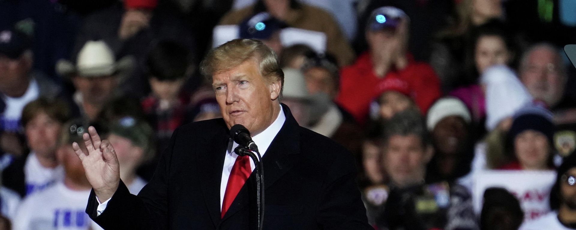 Donald Trump holds a rally in Conroe, Texas Donald Trump holds a rally in Conroe, Texas - Sputnik International, 1920, 31.01.2022