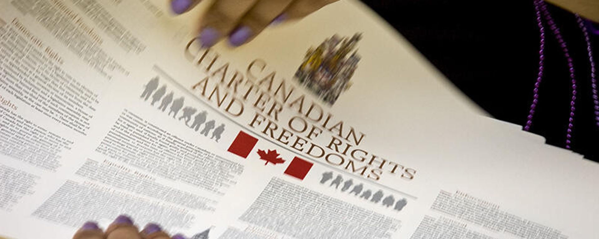 Woman distributing copies of Canada's Charter of Rights and Freedoms. File. - Sputnik International, 1920, 04.02.2022