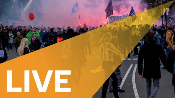 COVID Sceptics Protest Against Pandemic Restrictions in Rotterdam, Netherlands - Sputnik International