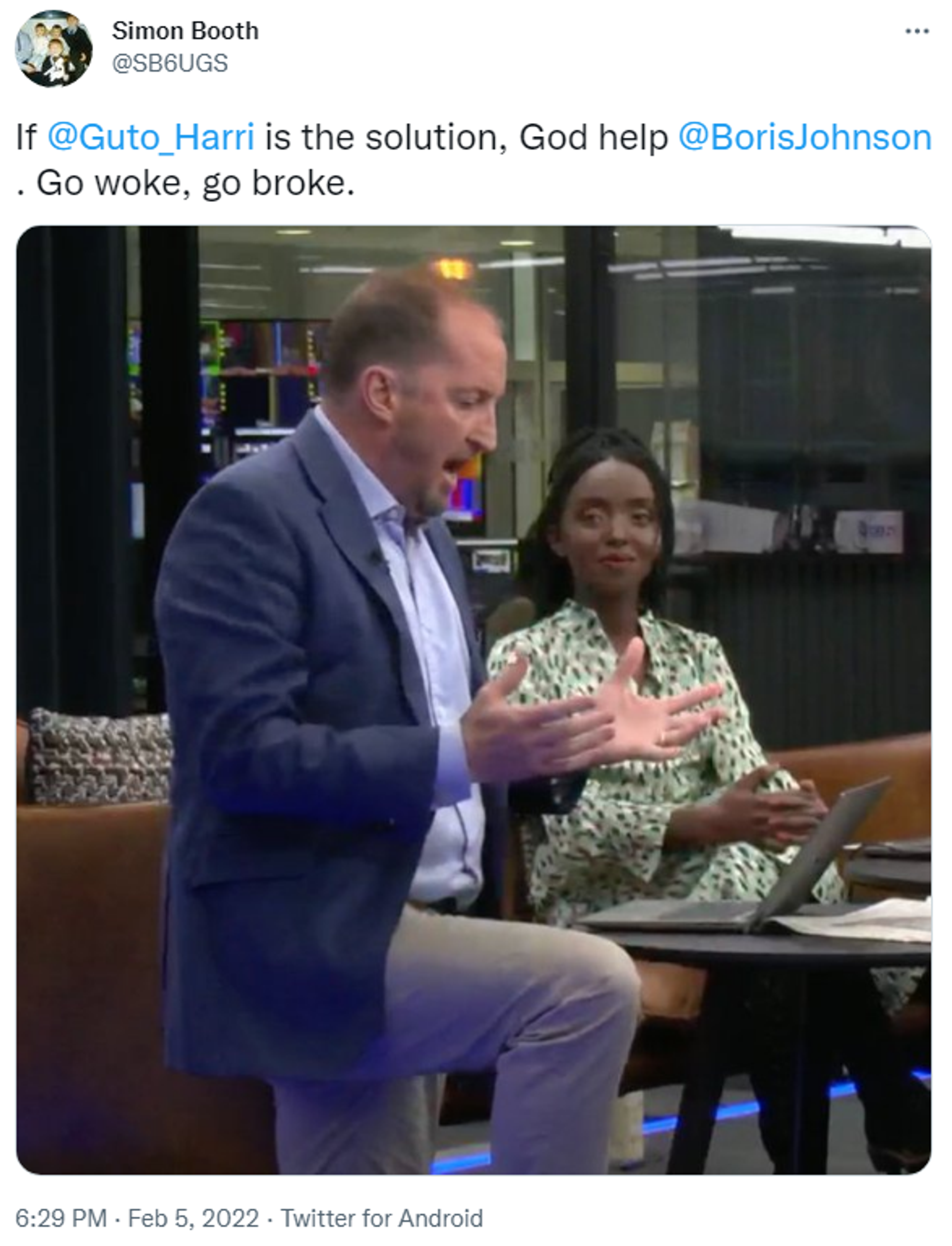 Guto Harri bends the knee to BLM on GB News - Sputnik International, 1920, 06.02.2022