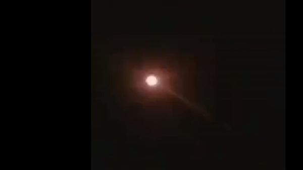 A Syrian anti-air missile explodes in the sky over Damascus on February 9, 2022 - Sputnik International