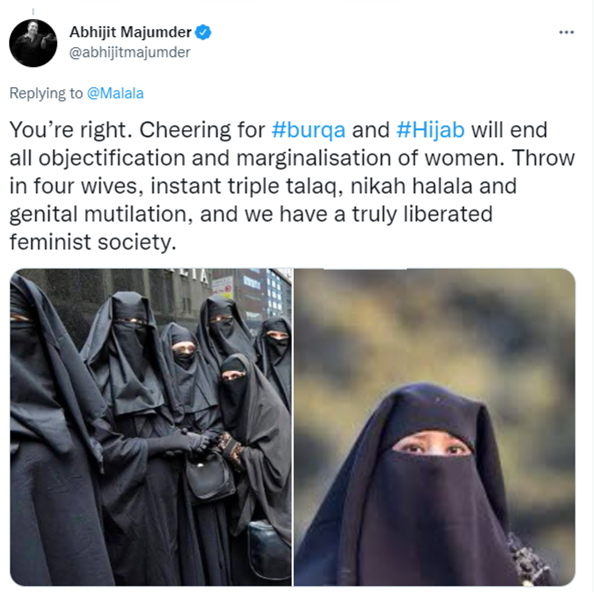 Malala Yousafzai slammed for voicing support for Muslim girls' demand to wear a hijab. - Sputnik International, 1920, 09.02.2022