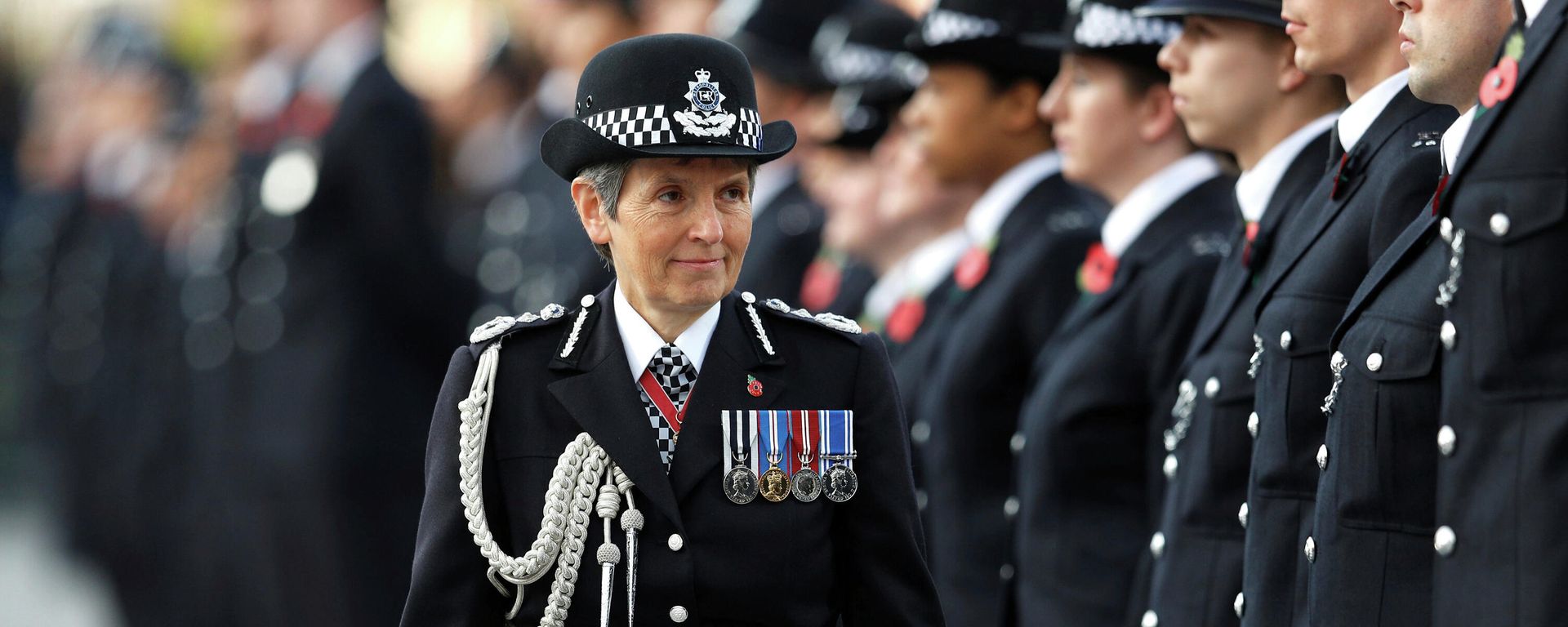 In this Friday, Nov. 2, 2017 file photo, Britain's Metropolitan Police Commissioner Cressida Dick inspects police cadets at the Metropolitan Police Service Passing Out Parade at Hendon, in London - Sputnik International, 1920, 10.02.2022