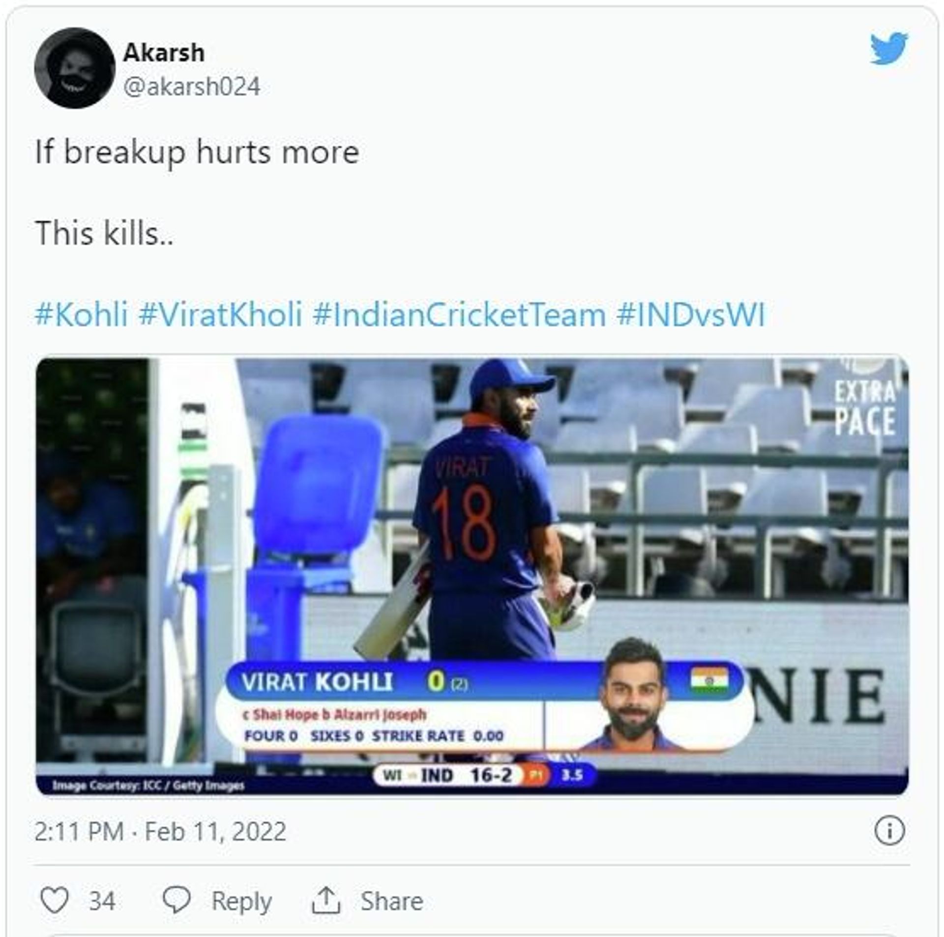 Virat Kohli walks back  - Sputnik International, 1920, 11.02.2022