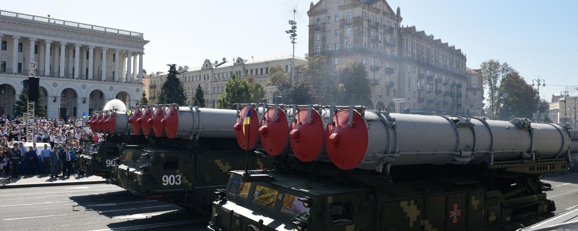Ukrainian S-300V1 at a parade in Kiev. File photo. Ukrainian S-300V1 at a parade in Kiev. File photo. - Sputnik International, 1920, 11.02.2022