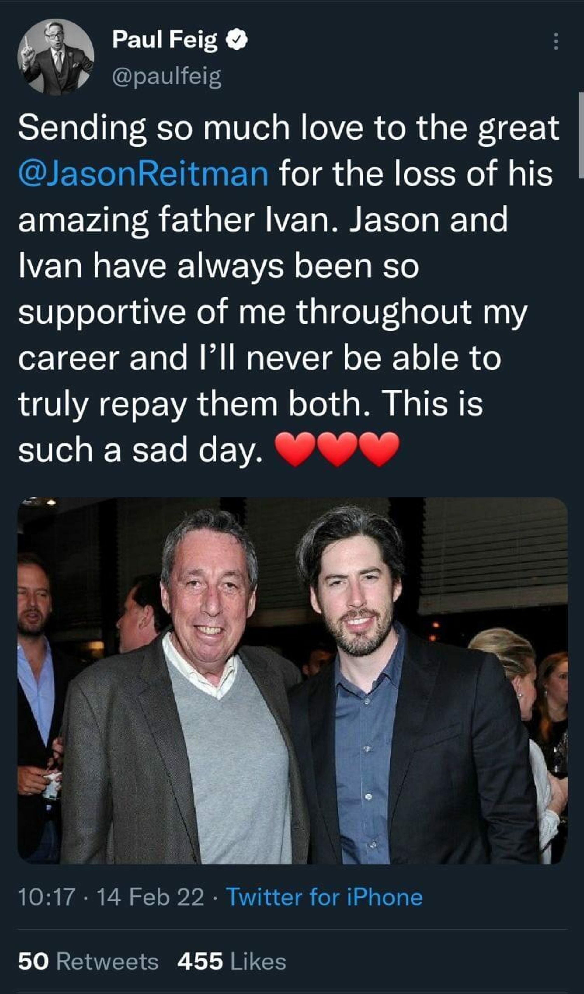 Twitter Screenshots of Fans reacting to Passing Away of Hollywood Director - Sputnik International, 1920, 14.02.2022