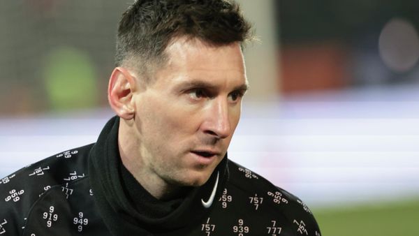 PSG's Lionel Messi warms up before the French League One soccer match between FC Lorient and Paris Saint-Germain at the Moustoir stadium in Lorient, western France, Wednesday, Dec. 22, 2021 PSG's Lionel Messi warms up before the French League One soccer match between FC Lorient and Paris Saint-Germain at the Moustoir stadium in Lorient, western France, Wednesday, Dec. 22, 2021 - Sputnik International