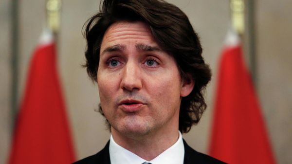 Canada's Prime Minister Justin Trudeau speaks at a news conference as truckers and their supporters continue to protest against COVID-19 vaccine mandates in Ottawa - Sputnik International