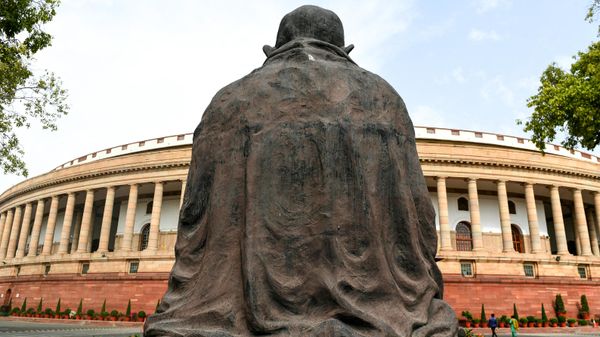 A general view of the Indian Parliament building before the beginning of the first session of the Indian parliament in New Delhi on June 17, 2019 - Sputnik International