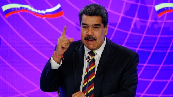 Venezuela's President Nicolas Maduro speaks beside Russian Deputy Prime Minister Yury Borisov (not pictured) after the signing of documents during a bilateral agreement at the Miraflores Palace during his visit to Caracas, Venezuela February 16, 2022 - Sputnik International