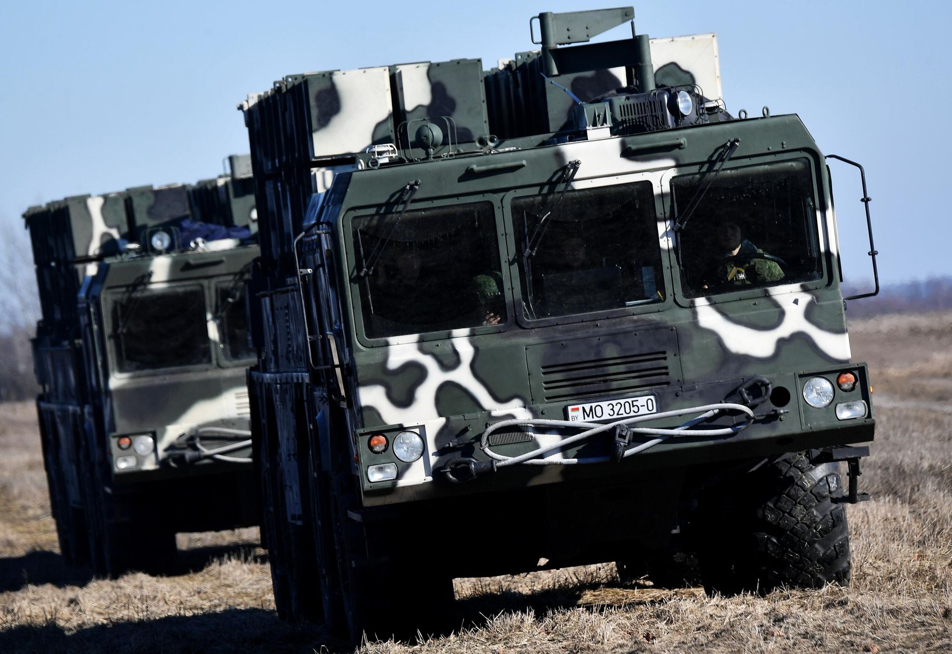 Polonez multiple launch rocket system takes part in the joint military drills between Belarus and Russia at the territory of a former air polygon Polesskiy in Gomel region, Belarus - Sputnik International, 1920, 22.11.2023