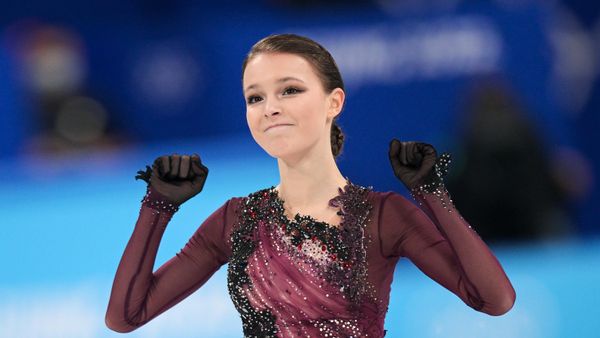 Russian Figure Skater Anna Shcherbakova at the Beijing Winter Games.  - Sputnik International