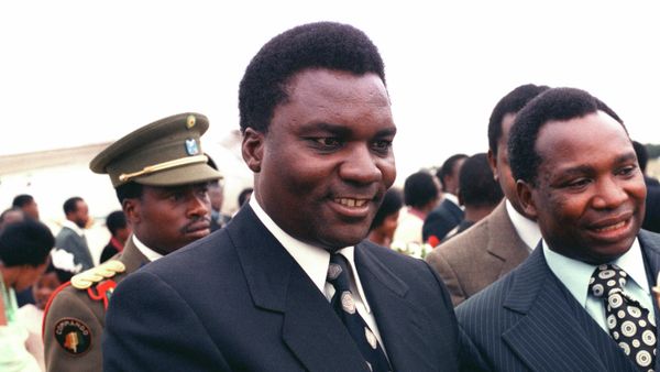 Rwandan President Juvenal Hayarimana arrives at Andrews Air Force Base in Maryland, US, in 1980. Rwandan President Juvenal Hayarimana arrives at Andrews Air Force Base in Maryland, US, in 1980. - Sputnik International