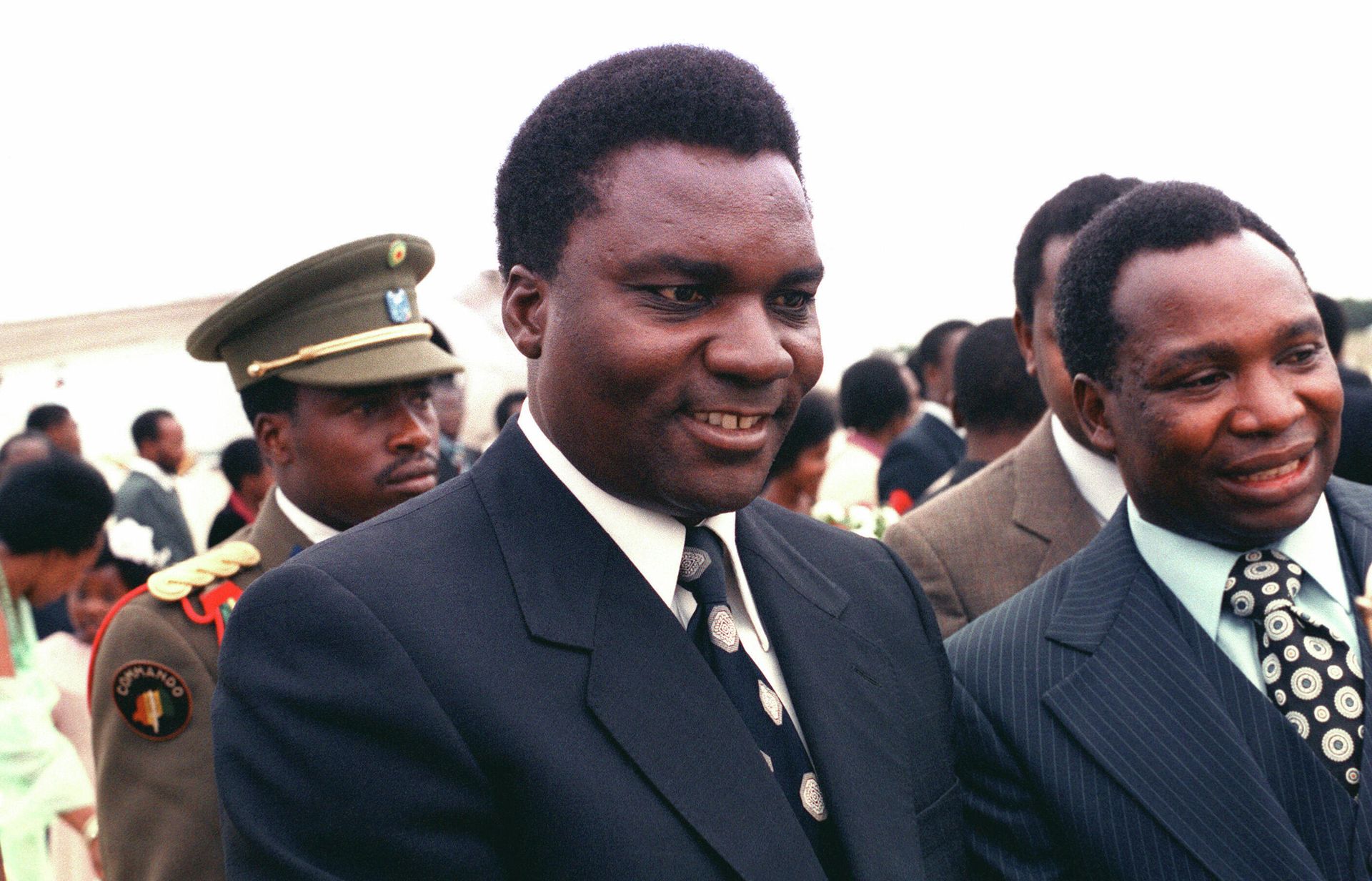 Rwandan President Juvenal Hayarimana arrives at Andrews Air Force Base in Maryland, US, in 1980. - Sputnik International, 1920, 29.09.2022