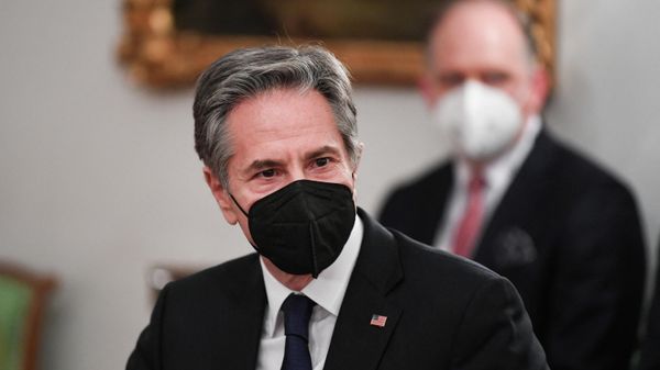  U.S. Secretary of State Antony Blinken  meets with German Foreign Minister Annalena Baerbock (not pictured) during the annual Munich Security Conference, in Munich, Germany February 18, 2022. - Sputnik International