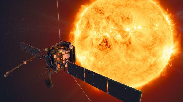 This handout illustration image released by The European Space Agency, shows an artist's impression of The Solar Orbiter in Space.  - Sputnik International