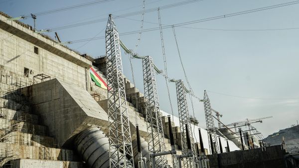 This general view shows the site of the Grand Ethiopian Renaissance Dam (GERD) in Guba, Ethiopia, on February 19, 2022. - Sputnik International