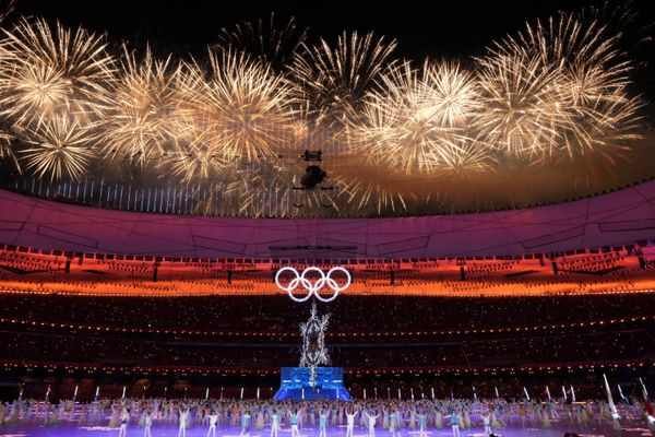 Fireworks explode during the closing ceremony of the 2022 Winter Olympics, Sunday, Feb. 20, 2022, in Beijing. Fireworks explode during the closing ceremony of the 2022 Winter Olympics, Sunday, Feb. 20, 2022, in Beijing. - Sputnik International