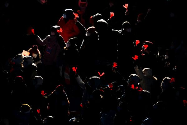 Spectators at the National Stadium in Beijing prior to the beginning of the closing ceremony of the 2022 Winter Olympics. Spectators at the National Stadium in Beijing prior to the beginning of the closing ceremony of the 2022 Winter Olympics. - Sputnik International