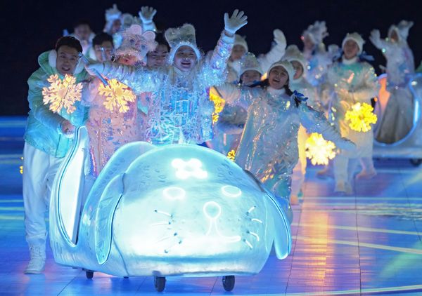 Participants of the closing ceremony of the 2022 Winter Olympics, Sunday, Feb. 20, 2022, in Beijing. Participants of the closing ceremony of the 2022 Winter Olympics, Sunday, Feb. 20, 2022, in Beijing. - Sputnik International