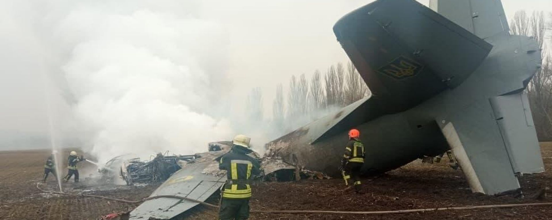 Ukrainian military airplane crashed near Kiev Ukrainian military airplane crashed near Kiev - Sputnik International, 1920, 24.02.2022