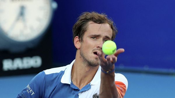Tennis - ATP 500 - Abierto Mexicano - The Fairmont Acapulco Princess, Acapulco, Mexico - February 24, 2022 Russia's Daniil Medvedev in action during his quarter final match against Japan's Yoshihito Nishioka - Sputnik International