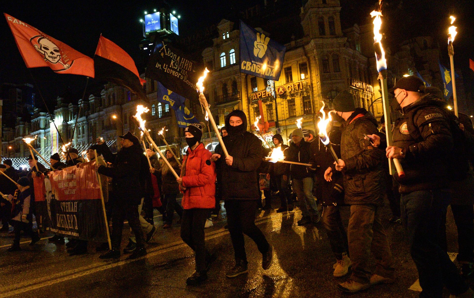 Ukrainian nationalists' march in Kiev in 2022 - Sputnik International, 1920, 25.02.2022