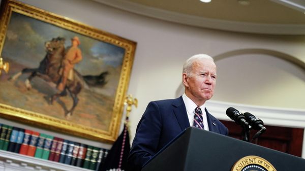 U.S. President Joe Biden speaks about a U.S. Special Forces operation in Northern Syria against ISIS leader Abu Ibrahim al-Hashemi al-Quraishi, from the Roosevelt Room of the White House in Washington, U.S., February 3, 2022. - Sputnik International