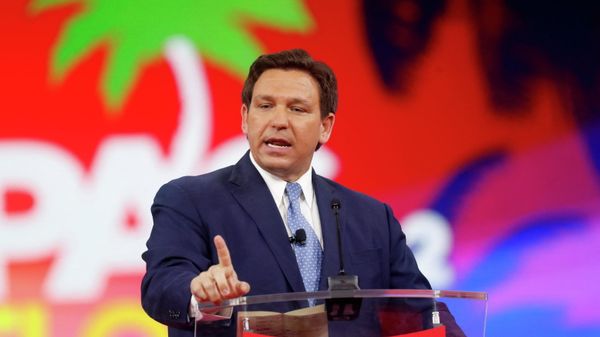 U.S. Florida Governor Ron DeSantis speaks at the Conservative Political Action Conference (CPAC) in Orlando, Florida, U.S. February 24, 2022. - Sputnik International