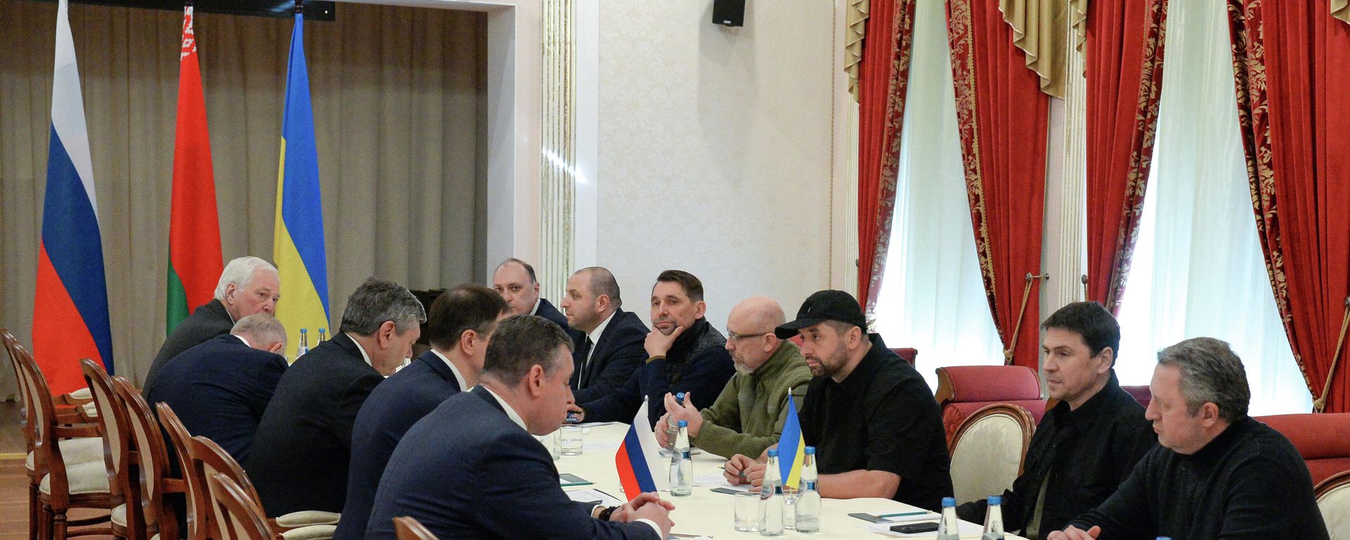 Negotiations between Russia and Ukraine in the Gomel region Negotiations between Russia and Ukraine in the Gomel region - Sputnik International, 1920, 28.11.2023
