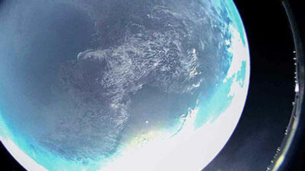 Image from North Korean rocket during test of satellite equipment. - Sputnik International