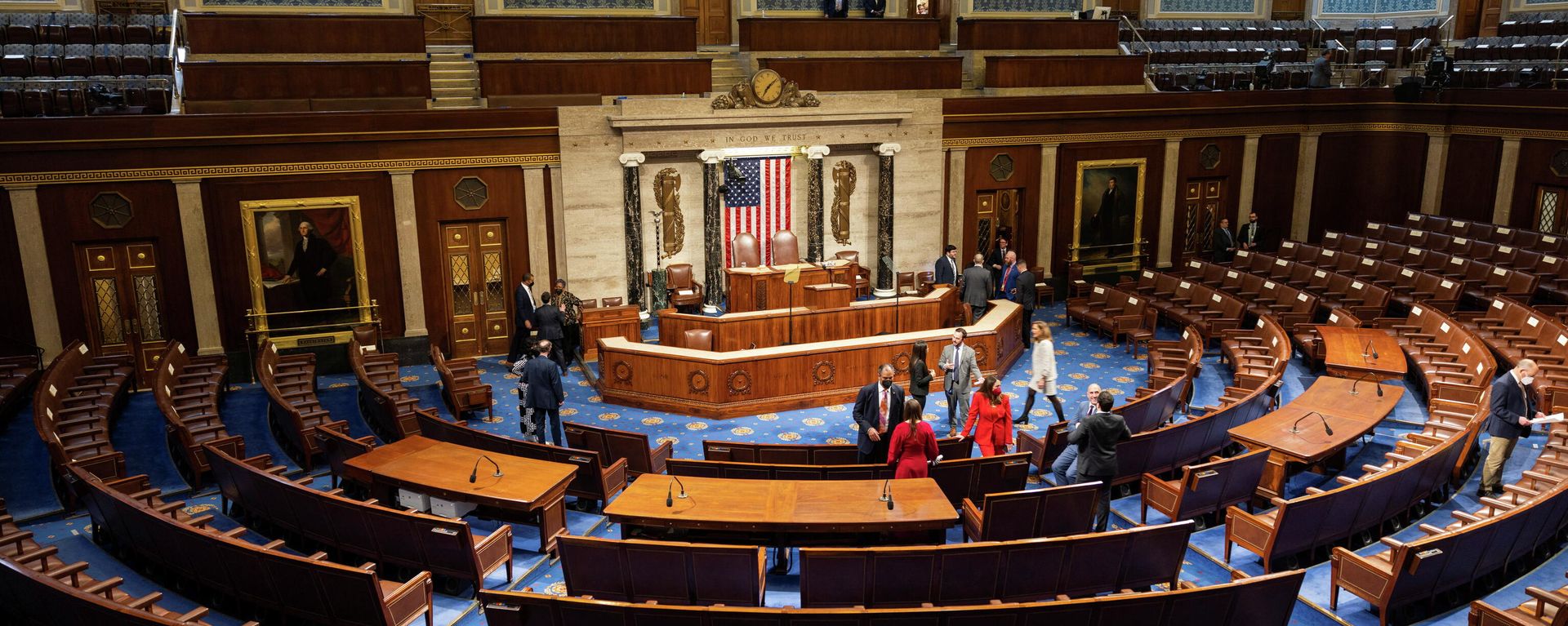 The U.S. House of Representatives ahead of President Joe Biden's first State of the Union Address in the U.S. Capitol in Washington, DC, U.S, March 1, 2022. The U.S. House of Representatives ahead of President Joe Biden's first State of the Union Address in the U.S. Capitol in Washington, DC, U.S, March 1, 2022. - Sputnik International, 1920, 02.03.2022