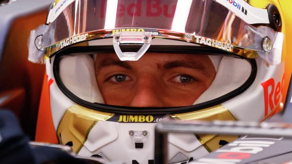 Red Bull driver Max Verstappen of the Netherlands sits in his car during a Formula One pre-season testing session at the Catalunya racetrack in Montmelo, just outside of Barcelona, Spain, Wednesday, Feb. 23, 2022 - Sputnik International