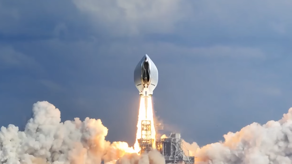 A vulva-shaped rocket proposed by German feminist group Wer Braucht Feminismus? - Sputnik International
