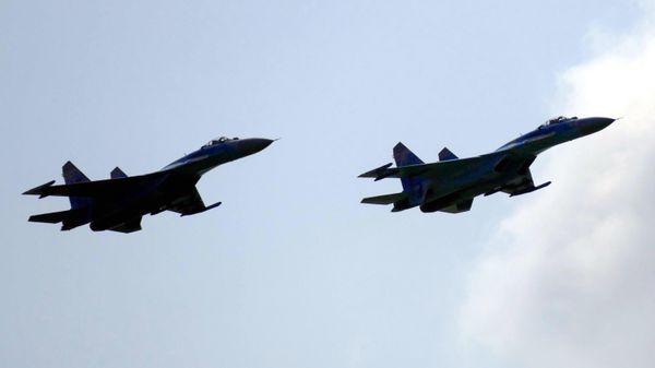 Ukrainian Su-27 (NATO reporting name: Flanker-B) fighter jets - Sputnik International