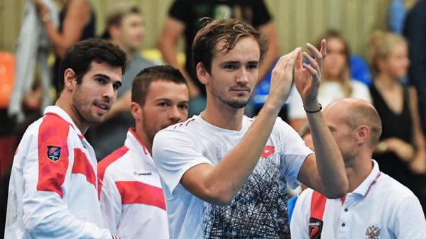 Russian tennis players Daniil Medvedev and Karen Khachanov - Sputnik International