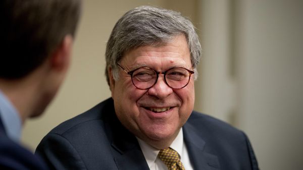 In this Jan. 29, 2019 photo, Attorney General nominee William Barr, right, meets with Sen. Josh Hawley, R-Mo., a member of the Senate Judiciary Committee, in Hawley's office in Washington. - Sputnik International