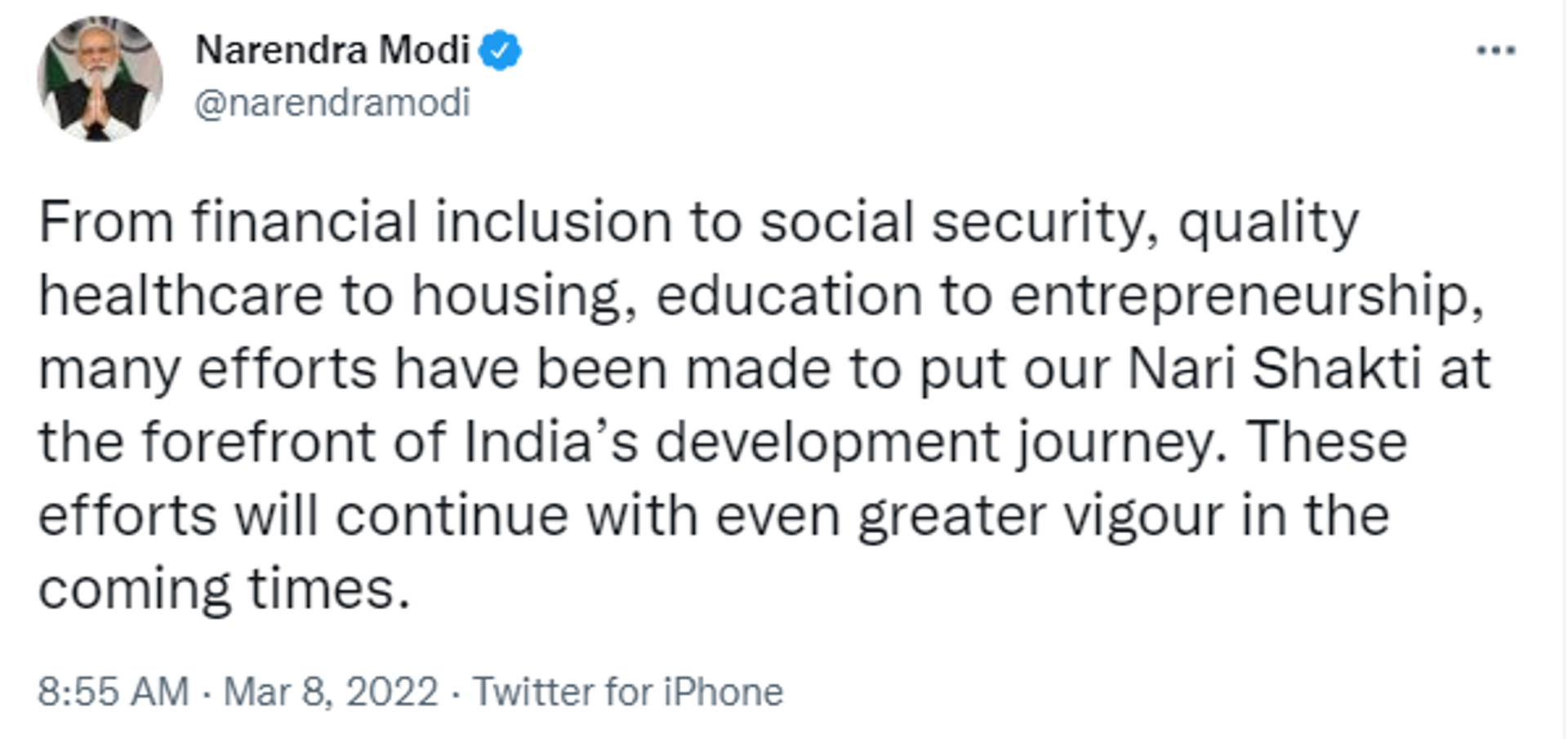PM Modi Highlights Efforts Made Towards Women Empowerment - Sputnik International, 1920, 08.03.2022