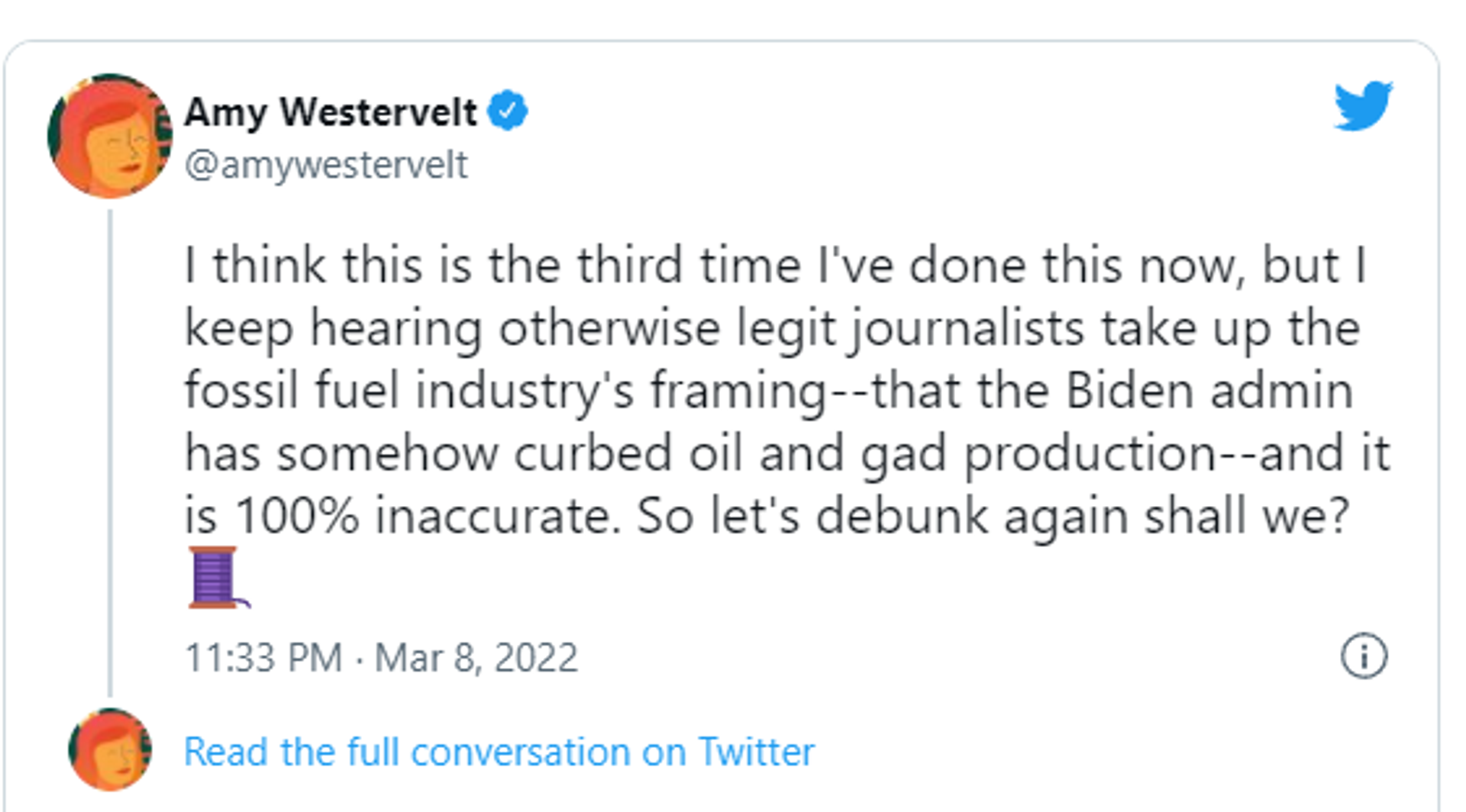 Tweet by @amywestervelt Tweet by @amywestervelt - Sputnik International, 1920, 09.03.2022