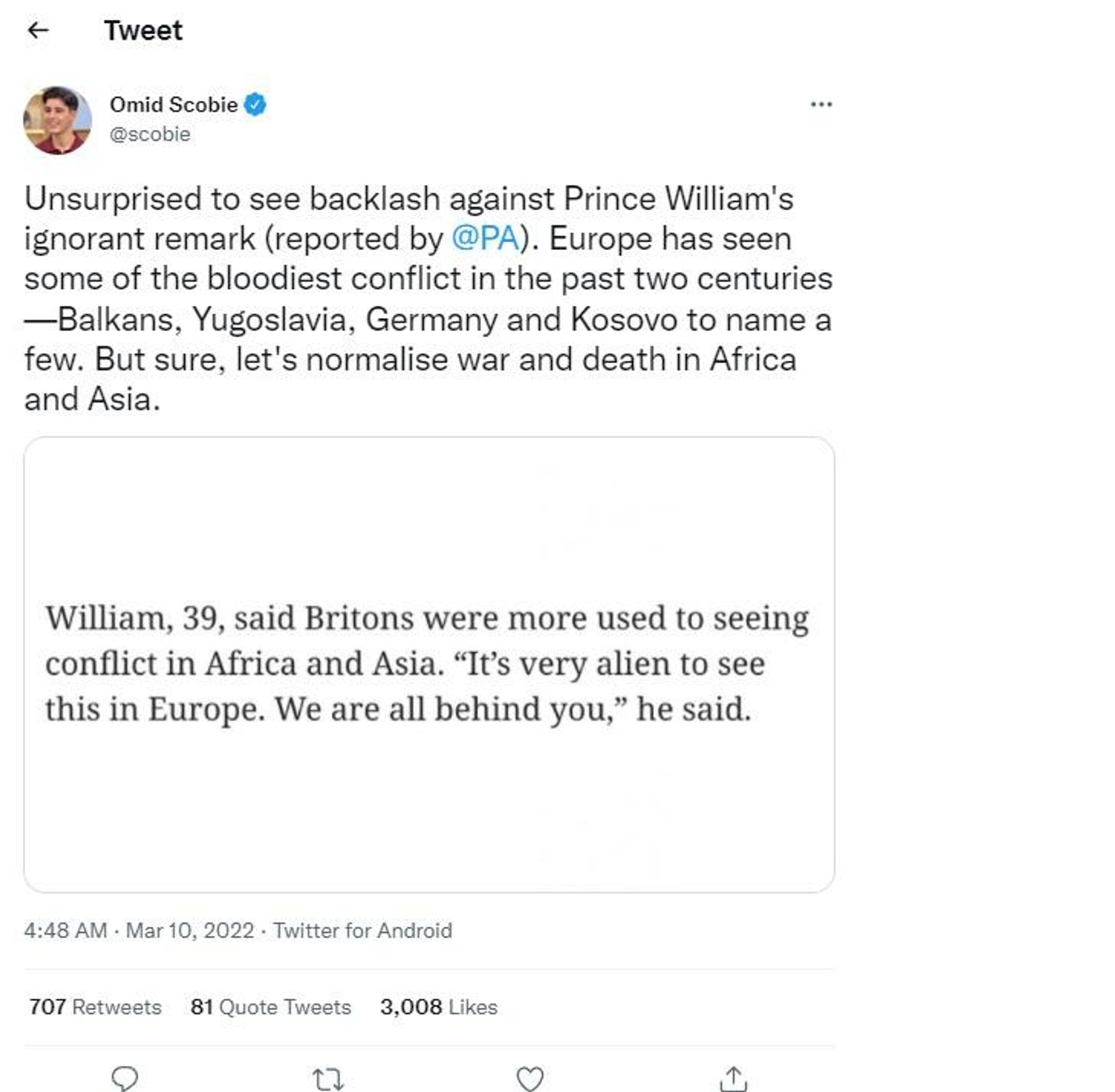 Prince William faces backlash - Sputnik International, 1920, 10.03.2022