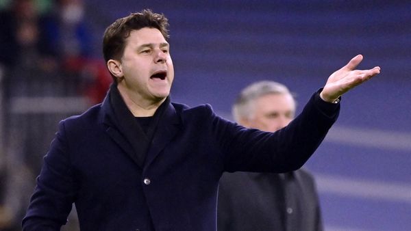 Paris Saint-Germain's Argentine head coach Mauricio Pochettino reacts during the UEFA Champions League round of 16 second league football match between Real Madrid CF and Paris Saint-Germain at the Santiago Bernabeu stadium in Madrid on March 9, 2022 Paris Saint-Germain's Argentine head coach Mauricio Pochettino reacts during the UEFA Champions League round of 16 second league football match between Real Madrid CF and Paris Saint-Germain at the Santiago Bernabeu stadium in Madrid on March 9, 2022 - Sputnik International