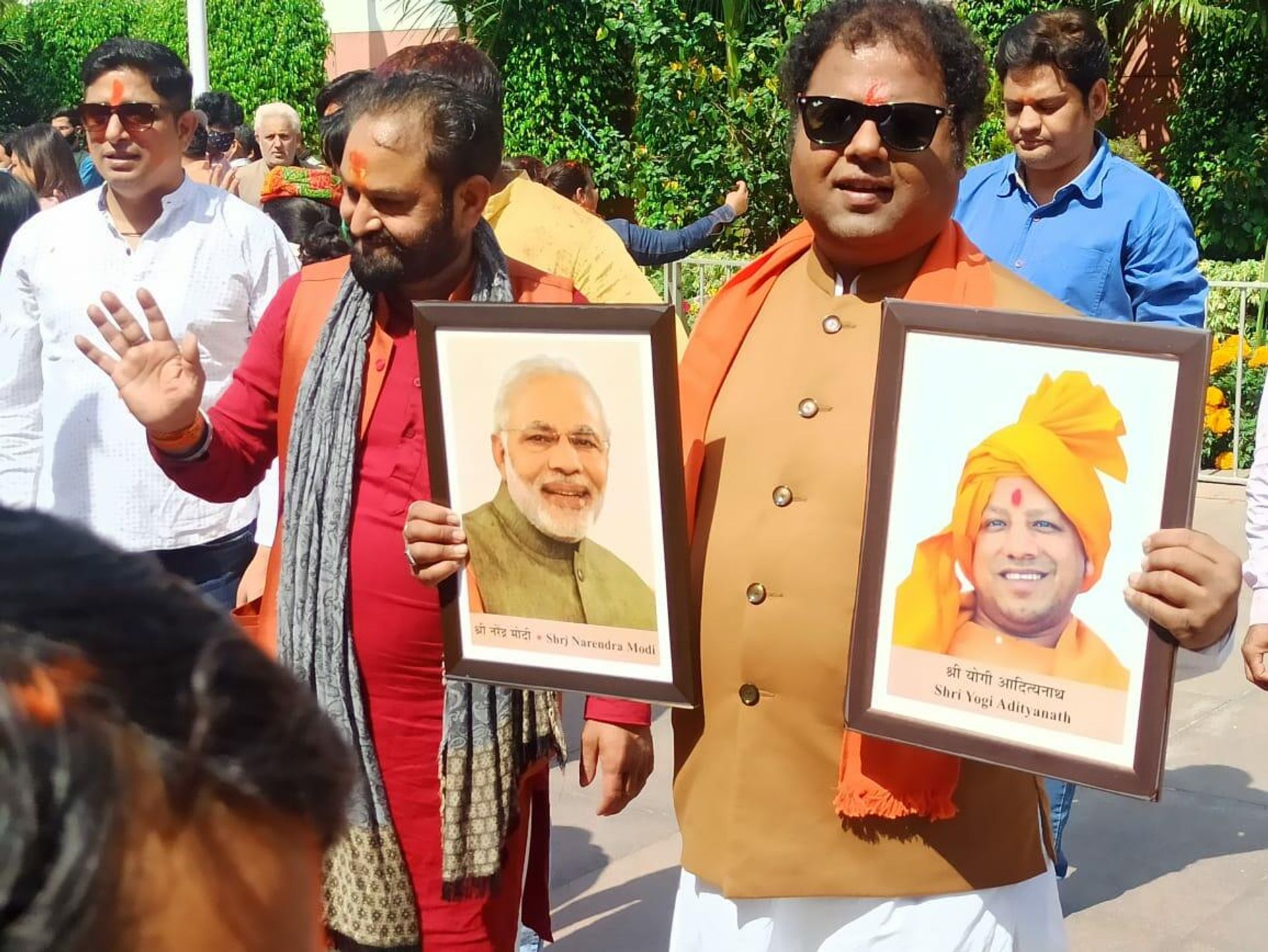 Bharatiya Janata Party Celebrating Outside BJP Office, New Delhi  - Sputnik International, 1920, 10.03.2022
